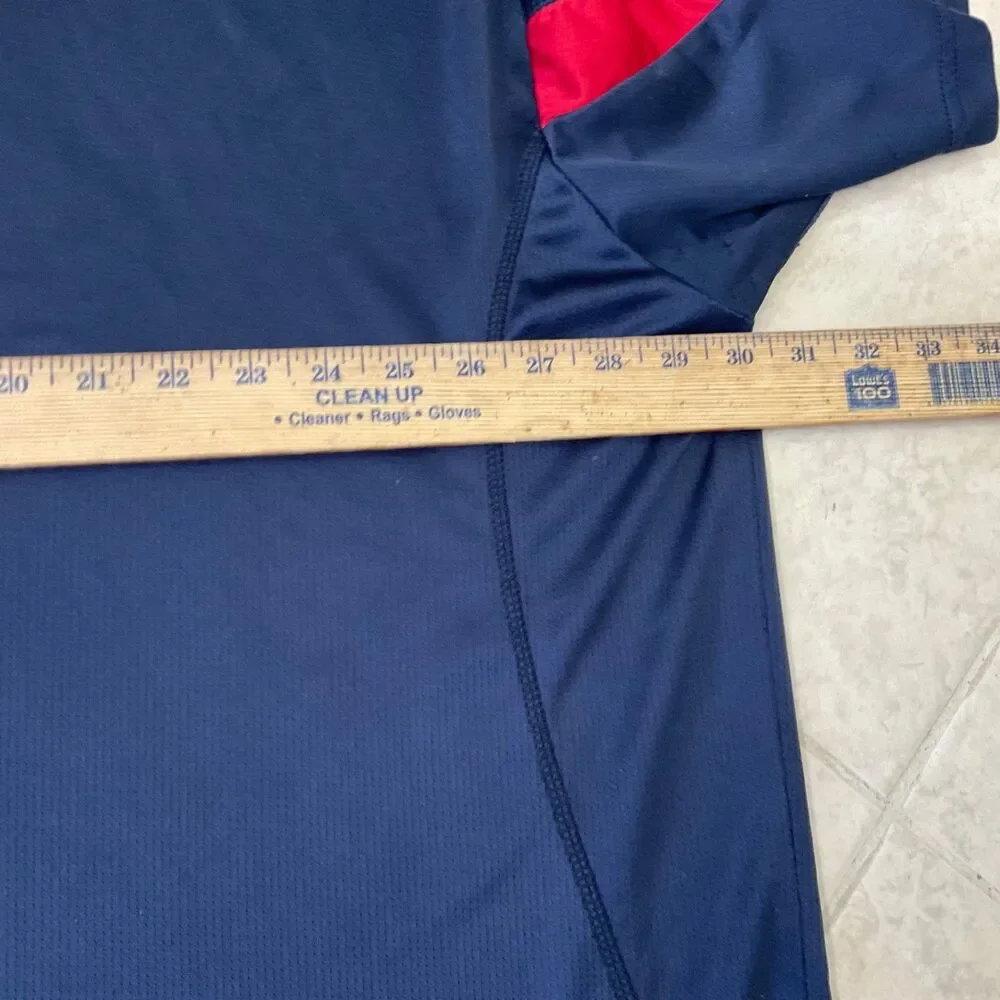 Houston Texans Majestic Polo shirt Men's size 5X Blue NFL Texans logo flaws*